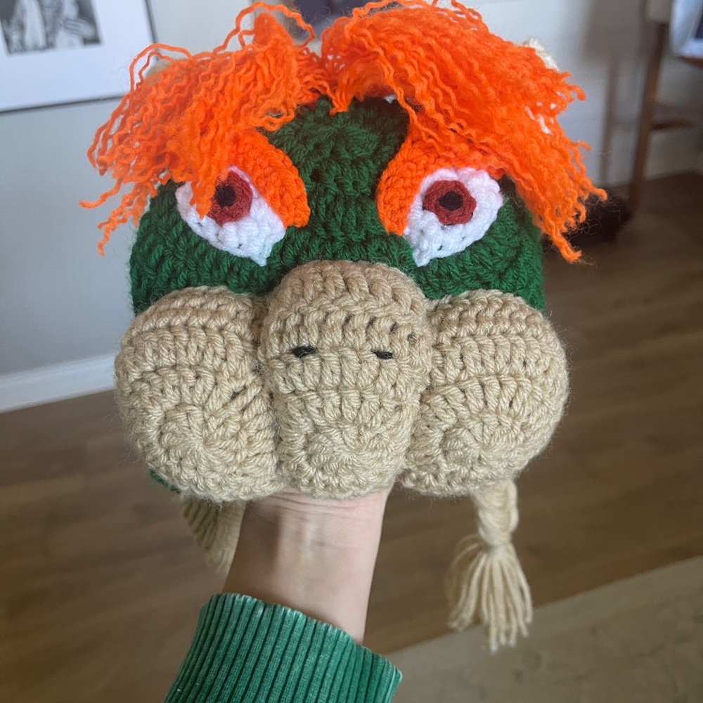 Crochet bowser hat 6-12 months